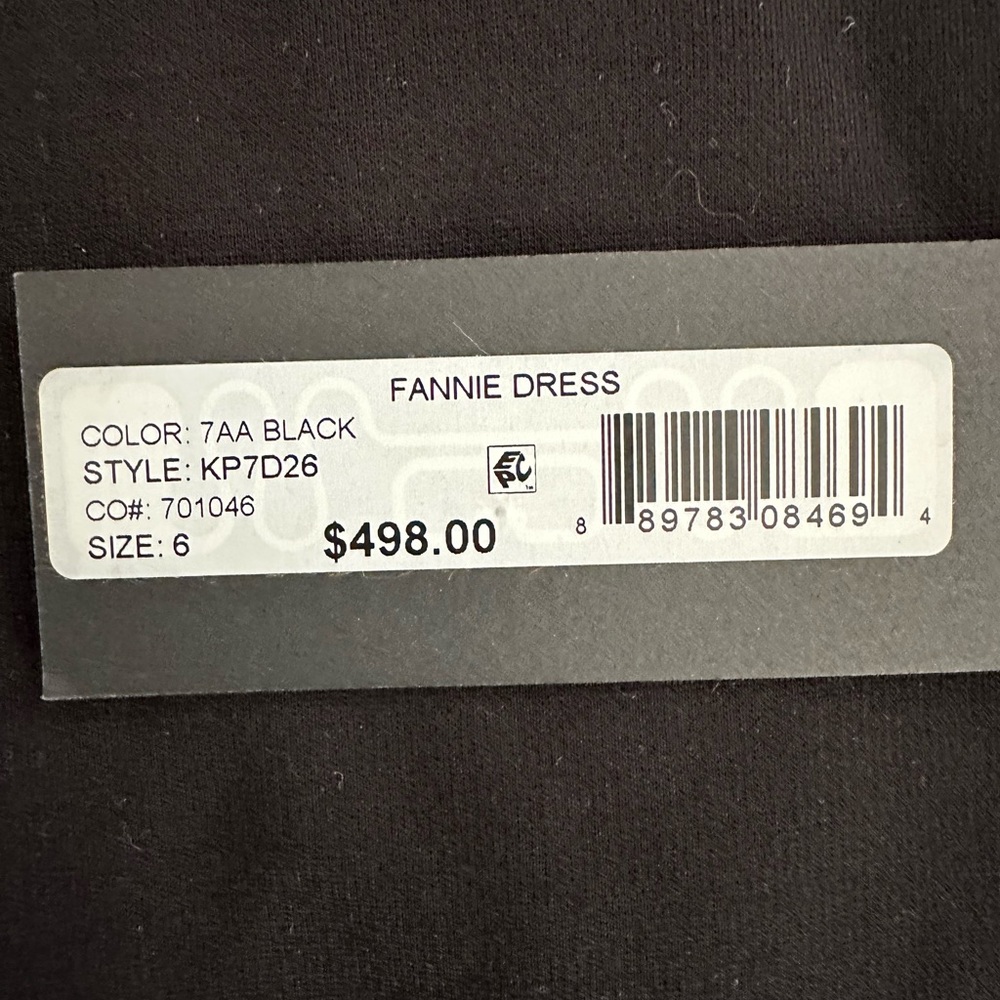 NWT Kobi Halperin Fannie Lace Bell Sleeve Dress, Black Size 6 MSRP $498 - Picture 6 of 6